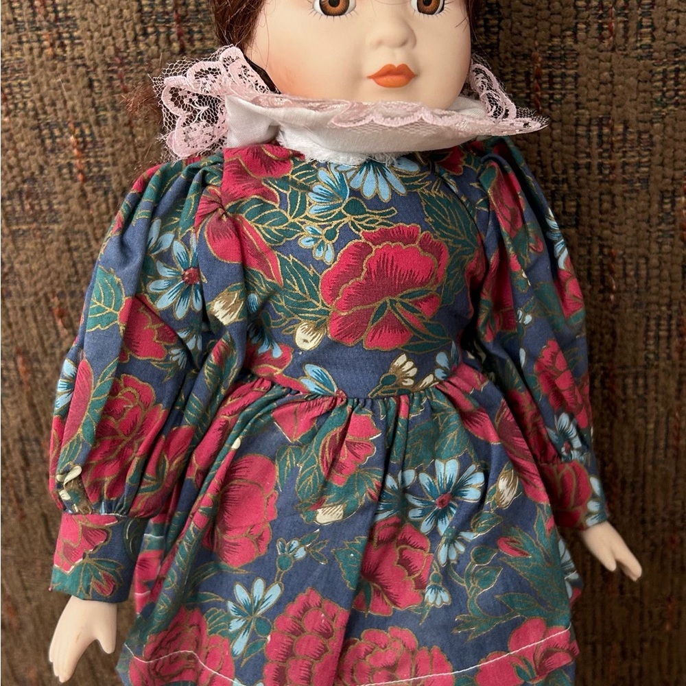 2-Vintage Collection Memories Porcelain Doll,